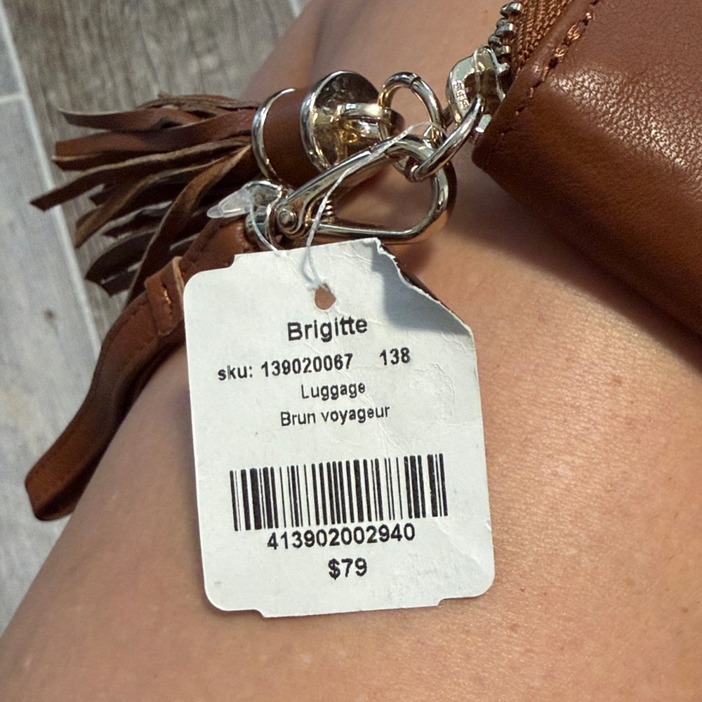 NWT Danier Brown Leather Clutch - Picture 7 of 7